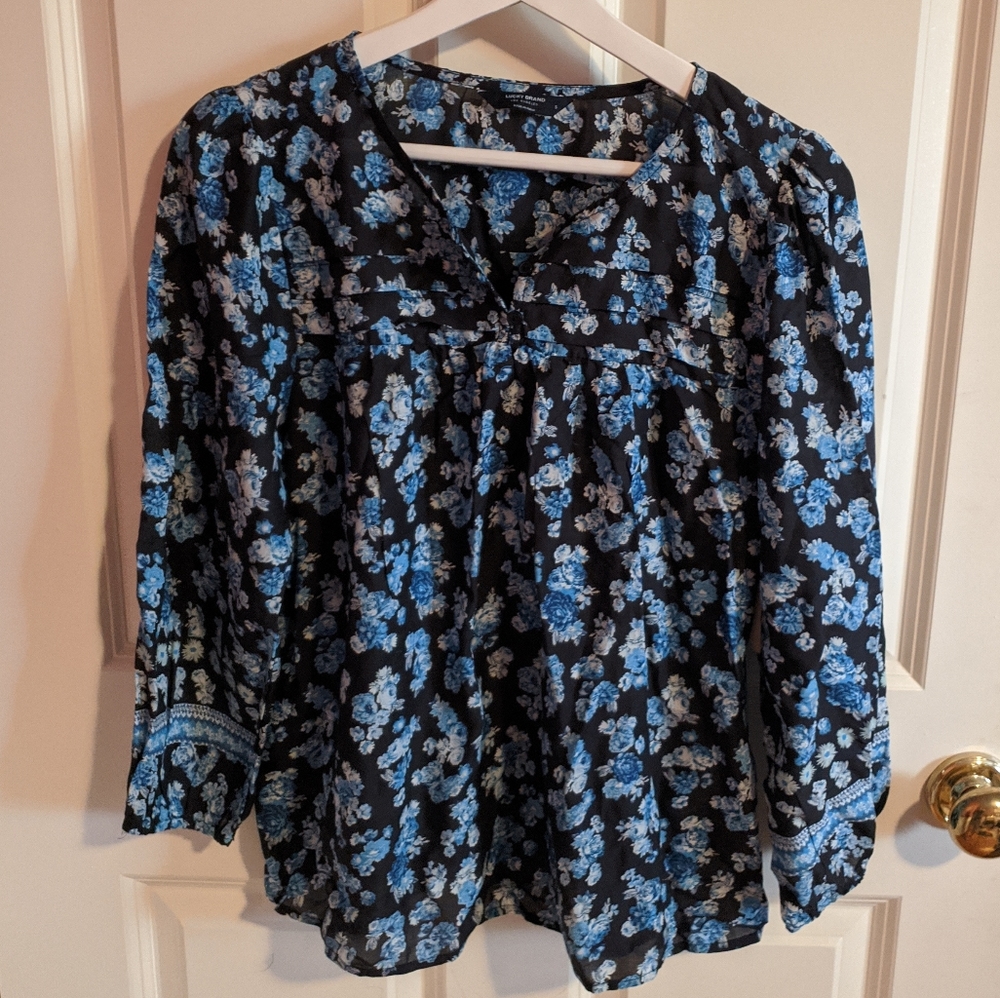 NWT - Lucky Brand Floral Blouse